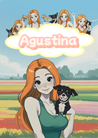 Agustina with dogs and cats04