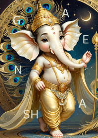 Gold Ganesha: For Bisiness & Wealth