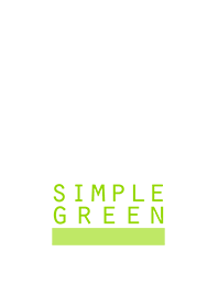 SIMPLE WHITE*light-green