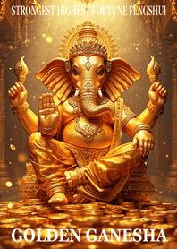 金運を引き寄せる 黄金のガネーシャ 58