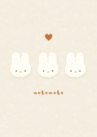 Fluffy Rabbit  - Orange Brown