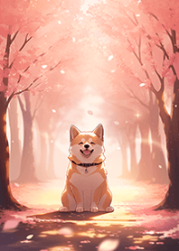 太陽の光輝く桜×しばいぬ！