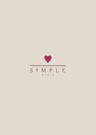 -Dusky Beige- SIMPLE HEART 3