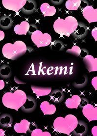 Akemi-Name- black&Pink Heart