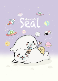 Seal Bubble tea addict. (Purple)