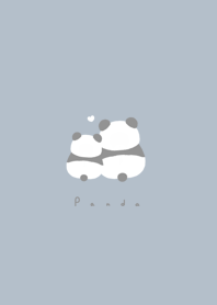 Cuddling Panda/ blue beige