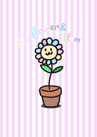 Sunflower and item PINK theme