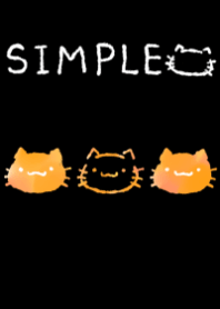 Theme of a simple orange cat