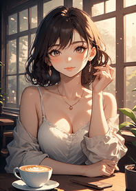 Comfortable sunny day - cute girl 8eC2
