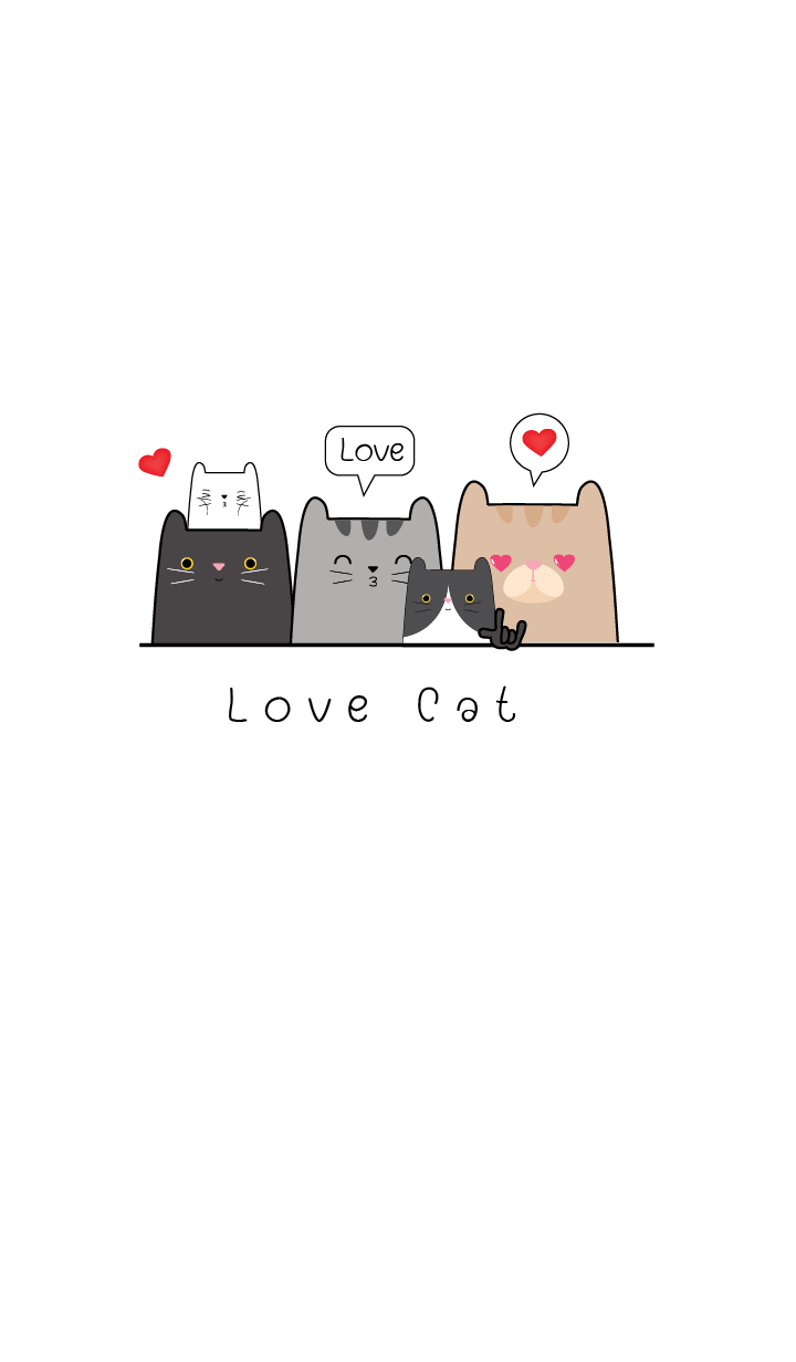 LOVE LOVE CAT THEME