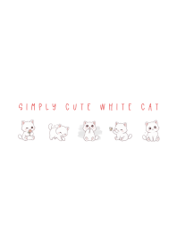 Simply White Cat White light gray