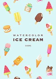 Watercolor Ice Cream