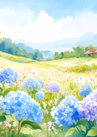 Beautiful hydrangea garden Vol.1