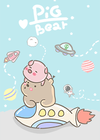 pig and bear (go to space)
