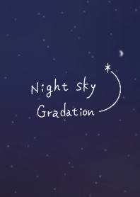 Gradation of the night sky