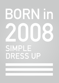 Born in 2008/Simple dress-up