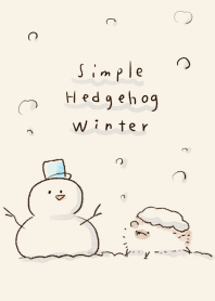 Hedgehog winter Theme.