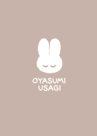 OYASUMI USAGI  #beige