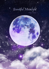 願いが叶う✨幻想的な夜空と満月