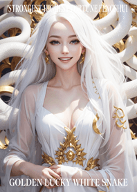 Golden White Snake of Luck 72