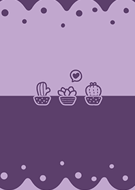波浪泡泡多肉小插圖J-深紫