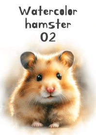 Cute Hamster in Watercolor 02