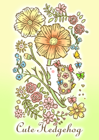 ハリネズミのダダ お花ver