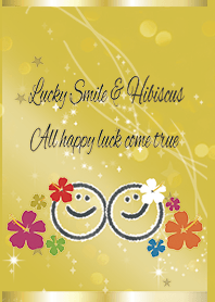 ゴールド / スマイル&ハイビスカス