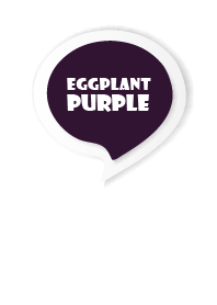 Eggplant Purple Button In White V.3