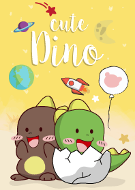 Cute Dino.(Yellow Galaxy Ver.)