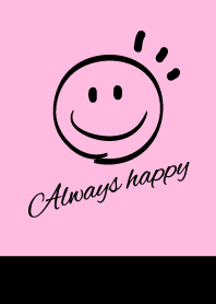 Always happy -PinkBlack-