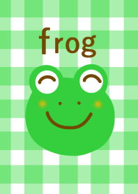Frog and check pattern 2 from japan