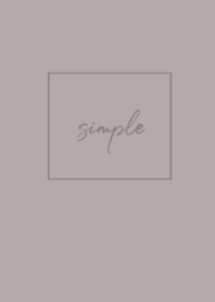 simple cursive -greige-