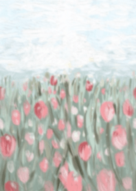 Tulip fields in a dream