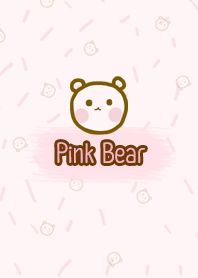 Cute pink bear