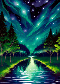 Beautiful starry night view#1257