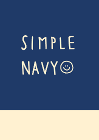 シンプル navy