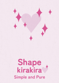 kirakira heart peach blossom