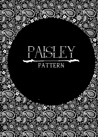 Paisley pattern black white