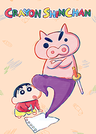 Shinchan & Buriburizaemon (Sketch)