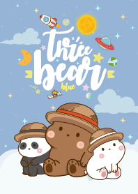 หมีสามตัว ฮาเฮ กาแล็กซี่ สีฟ้า