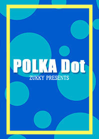 POLKA Dot Turquoise blue