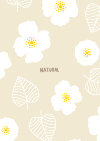 White flowers and leaves random27 Japan