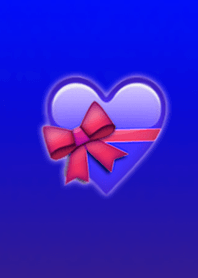 Present Purple Blue Heart@Winter Feature