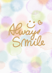 Always Smile-Watercolor colorful-