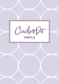 Circle&Polka Dots - Dull Purple