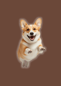 可愛いコーギーの着せ替え Brown 02