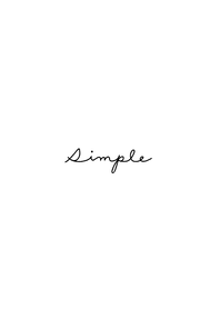 Simple. ホワイトブラック
