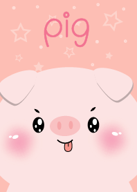 Simple Cute Face Pig