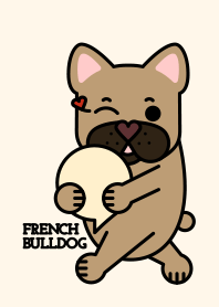 Brown French Bulldog